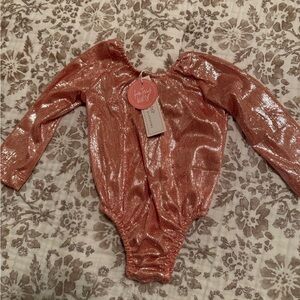Glittery Rose Kids Bodysuit